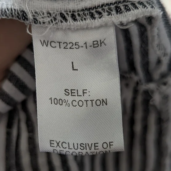 THML Tribal Dress Blue And White Stripes Size L - Picture 6 of 9